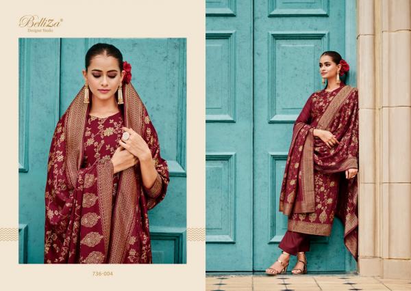 Belliza Gulkayra Pure Heavy Viscose Pashmina Designer Dress Material 